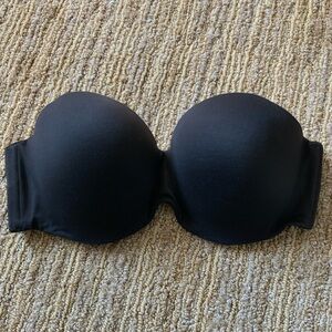 Victorias Secret Black Strapless Bra